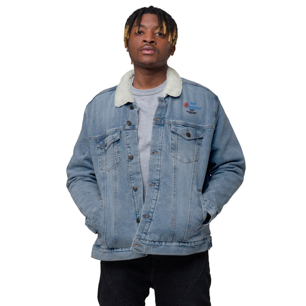 Self Employed denim sherpa jacket